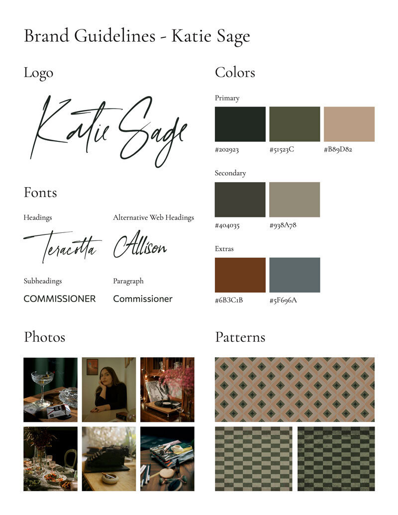 Katie Sage Brand Guidelines PDF