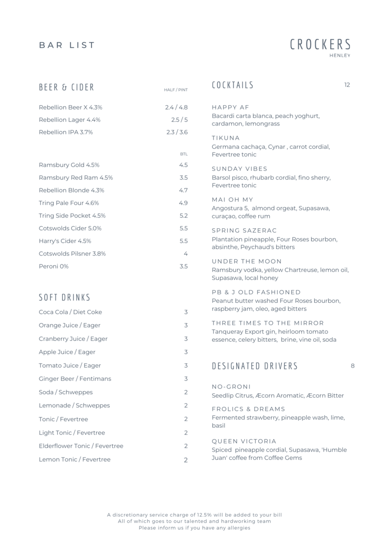 Bar List