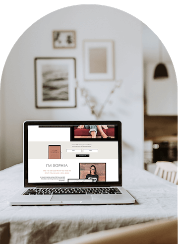 Purchase a website template build with Showit as an amazing starting point but can be 100% customized for you and your business