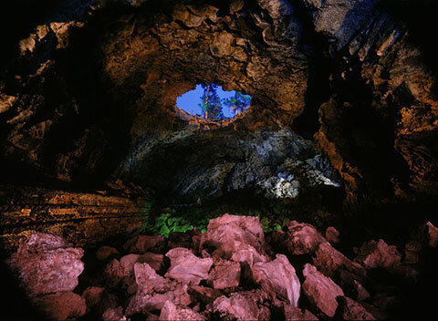 Big Skylight Cave, El Malpais National Park, NM - Light painted image Colyright Lorran Meares