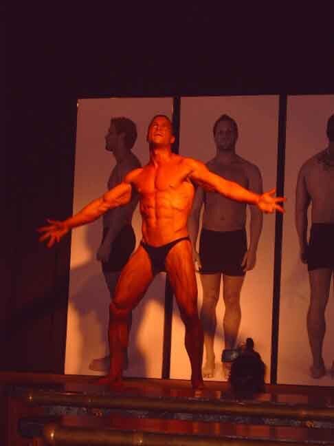 Brent Ray Fraser Posing on Stage The Transitional Culture 2005