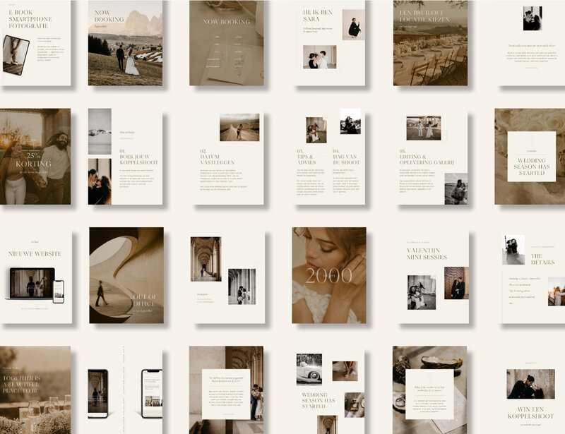 Elegante Instagram templates voor fotografen