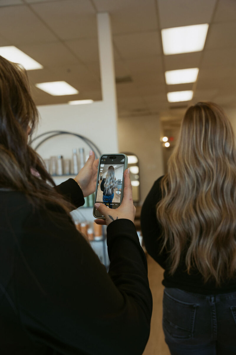 Lived-in blonde balayage service at top Salem salon