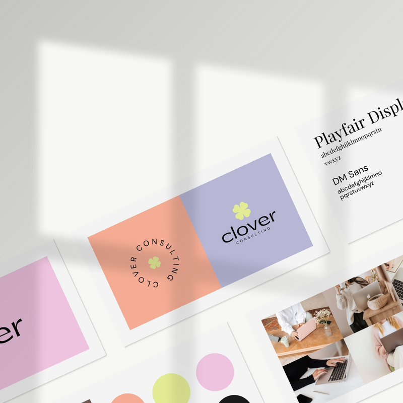 clover-canva-mini-brand-business-card-template
