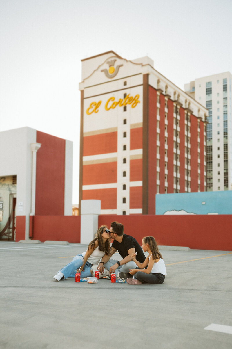Las Vegas Downtown Family Session Rooftop