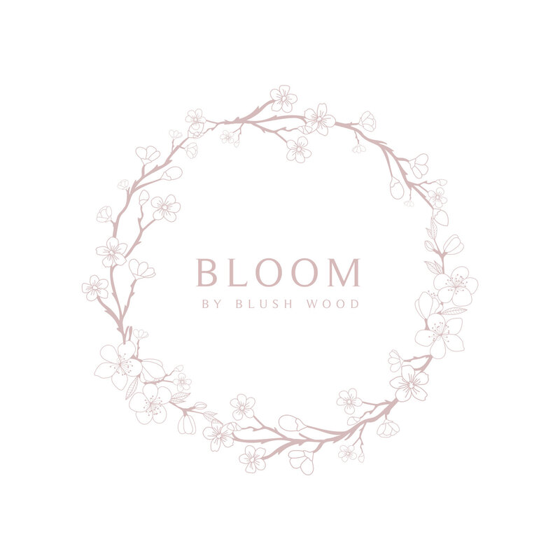 Bloom by Blush Wood Logo 3