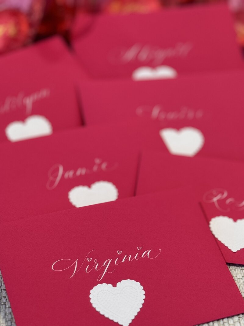 valentine calligraphy