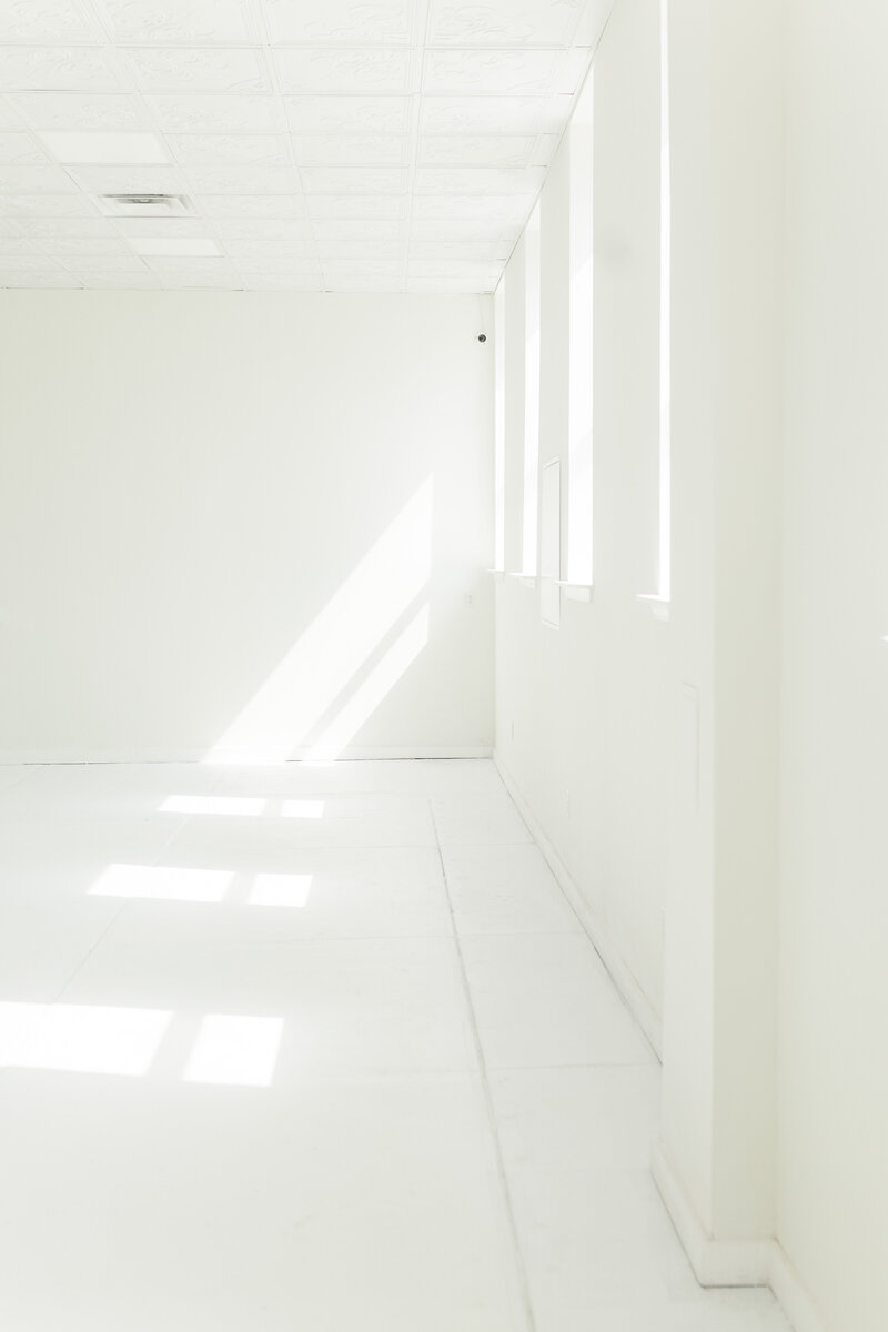 All White Photography Studio in St. Louis