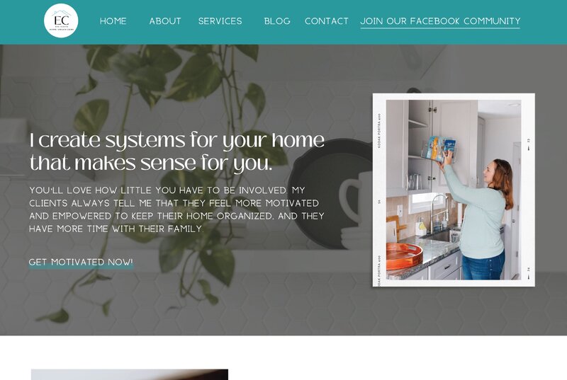 Semi Custom Showit Website Design for Home Organizer-01