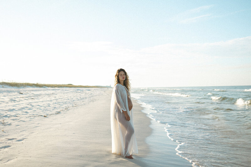 Jade's Maternity Photography Session at Grayton Beach State Park 30A Seaside Watercolor 