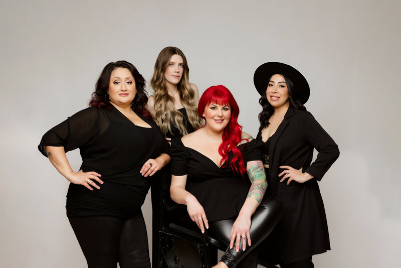 brand photo of a make up and hairstyling team