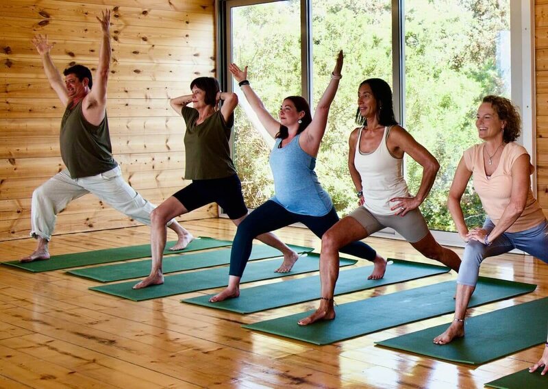 Inspiring moment as students begin their transformative yoga path.