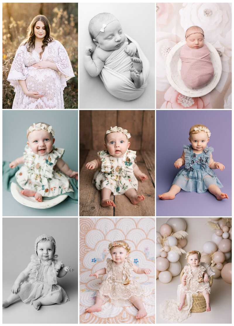 Gallery of babies in different poses