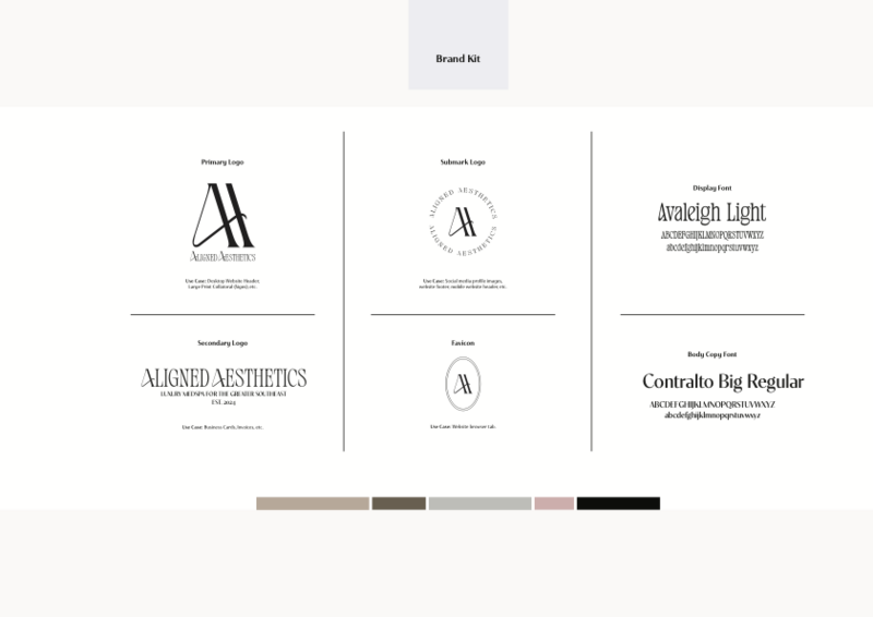 Aligned Aesthetics Brand Kit