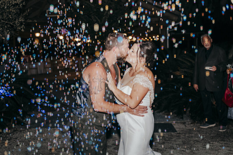 bubble exit for a hilton head wedding