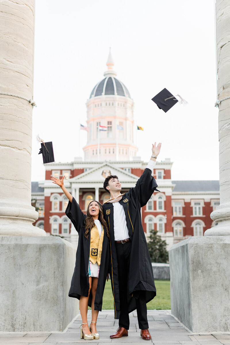 Megan & Joseph Mizzou Grad Session 2024. Bella Faith Photography 236