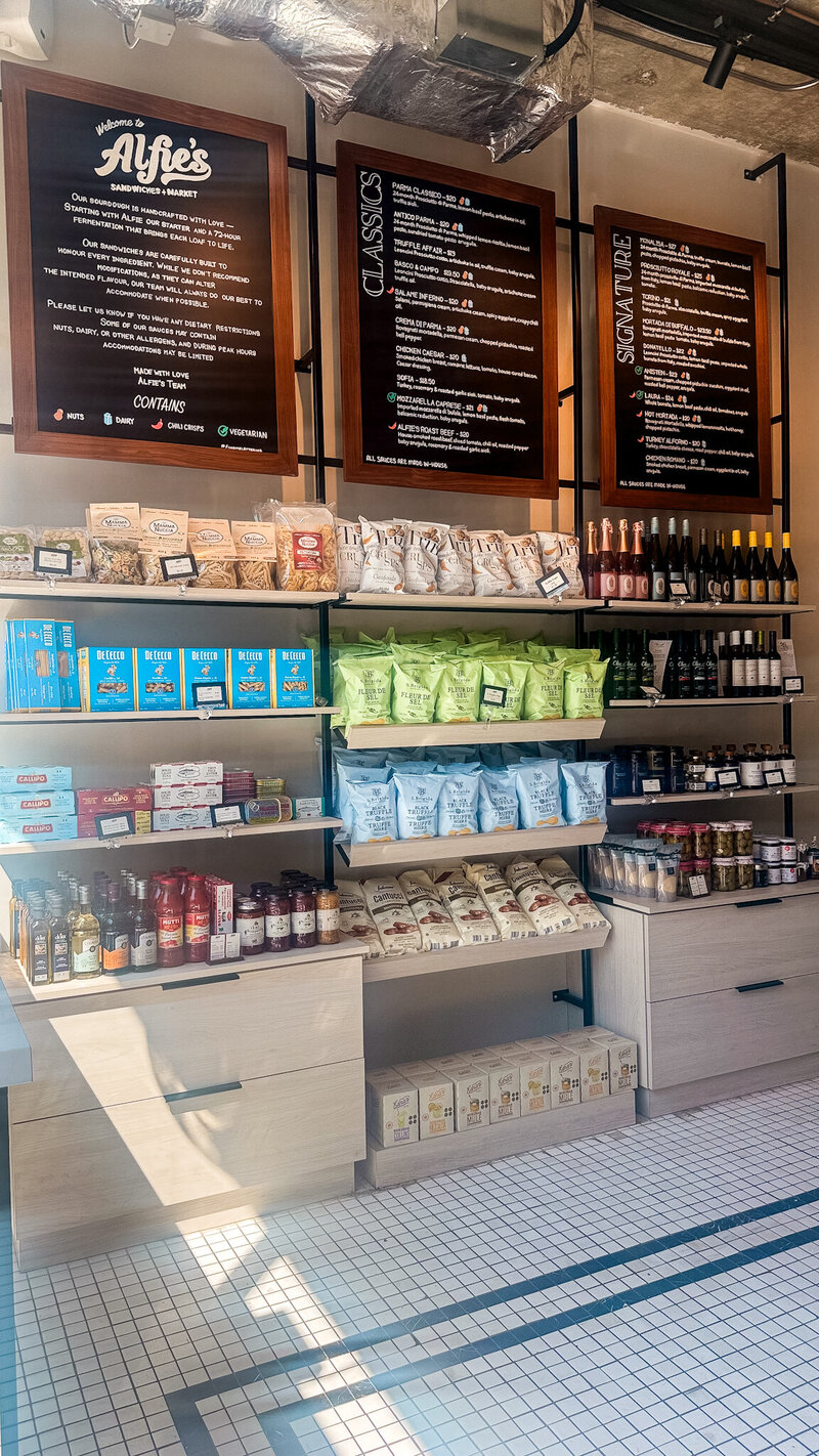 Alfies Sandwich Market Chalkboards