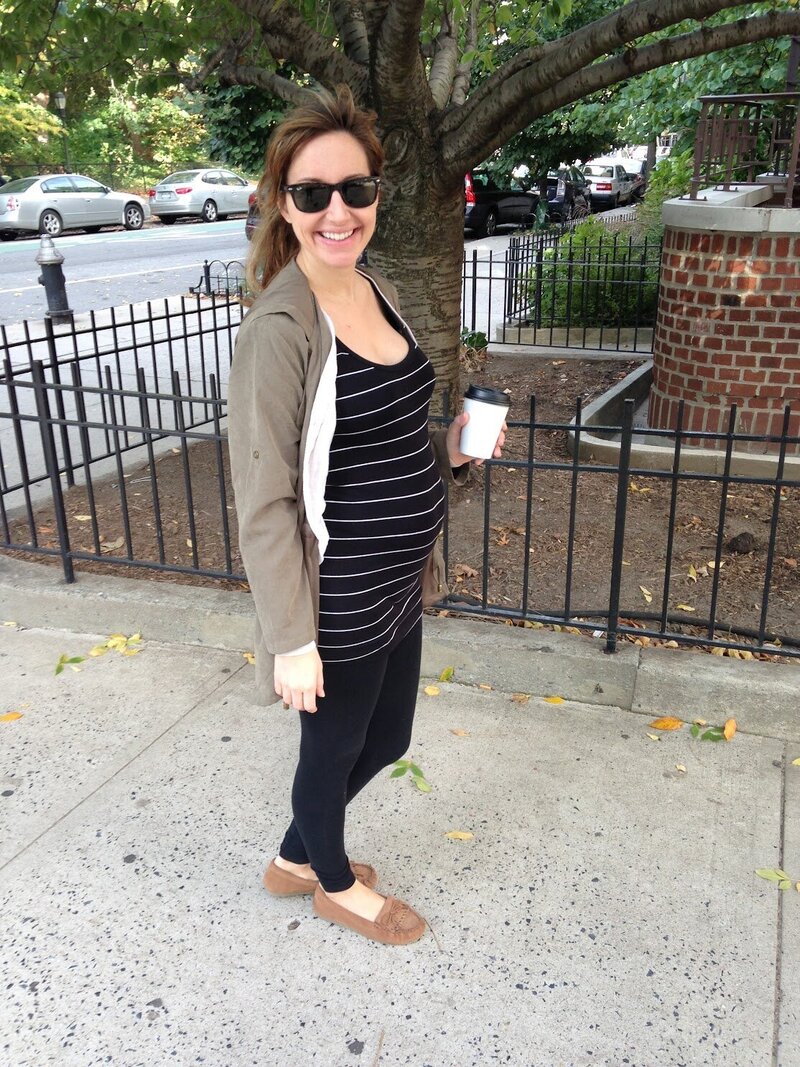 Ali pregnant with her first child
