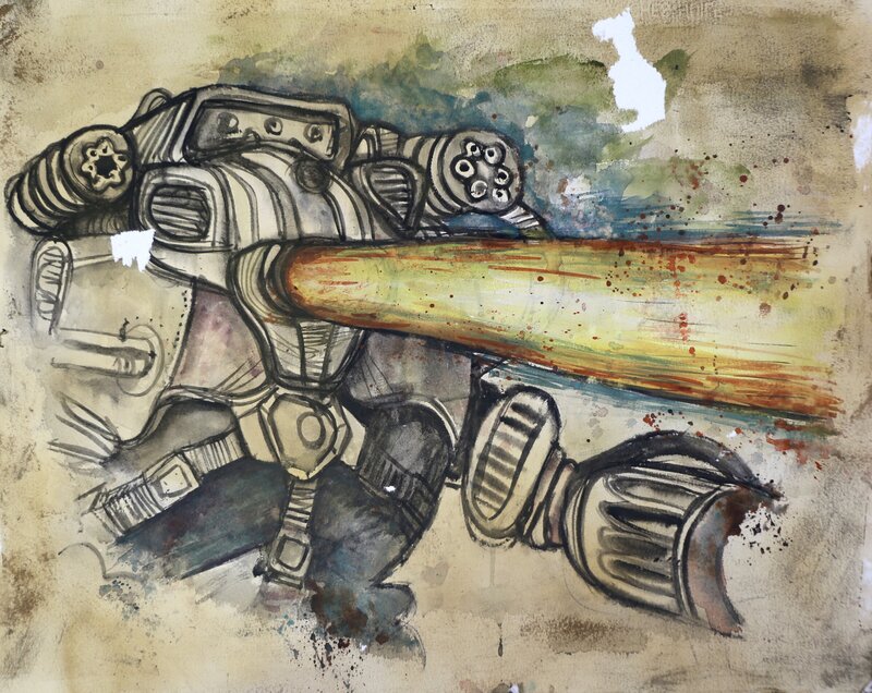 Brent Ray Fraser Paintings - The 100 TV Show 2018 - 44