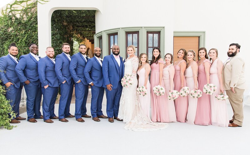 bridal-party-pink-blue-stoney-ridge-villa