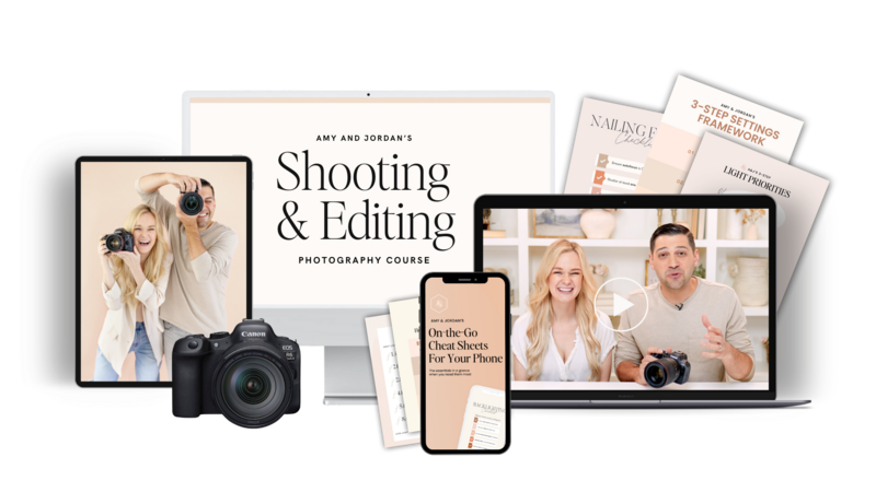 Amy & Jordan's Shooting & Editing Course | Online photography education for portrait and wedding photographers