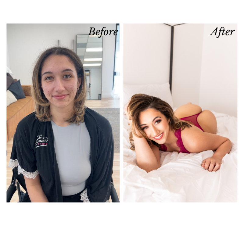 boudoir transformation before and after