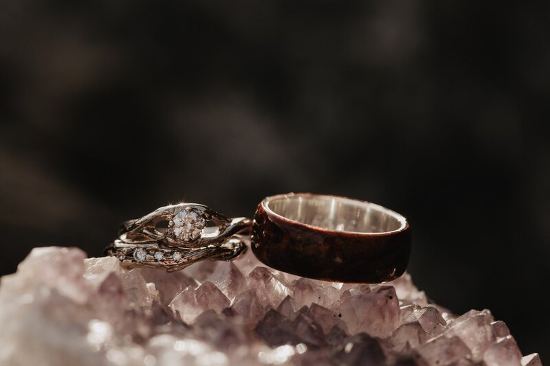 nature-inspired-bride-and-groom-wedding-rings