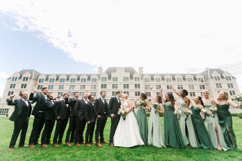 Hudson Valley weddings captured with documentary wedding photography and natural direction at Hilton Pearl River