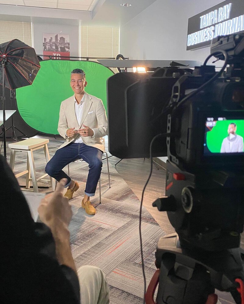 REcording a Video for an Apogee Award by TBBW for Chief Business Development Officer Category. 
