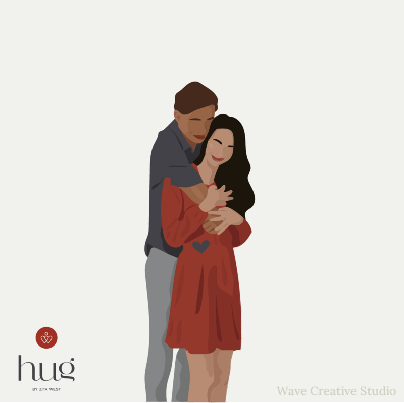 Hug Early Pregnancy Illustration FINAL