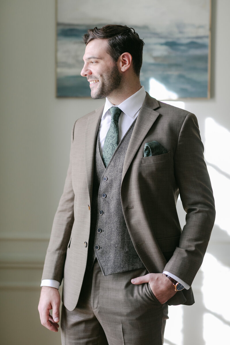 brown-green-grooms-wedding-suit