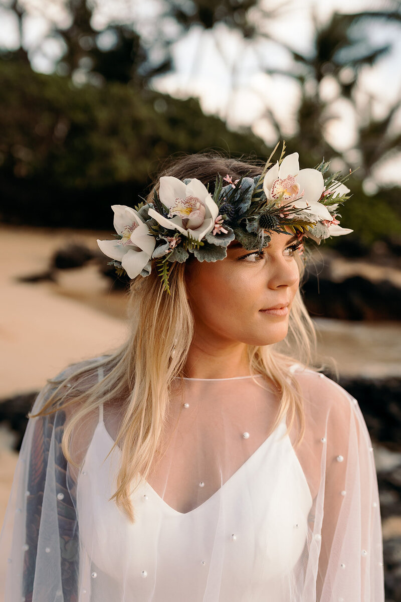 Secret beach Maui elopement