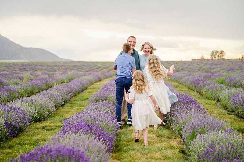 ut family photographer lavender fields