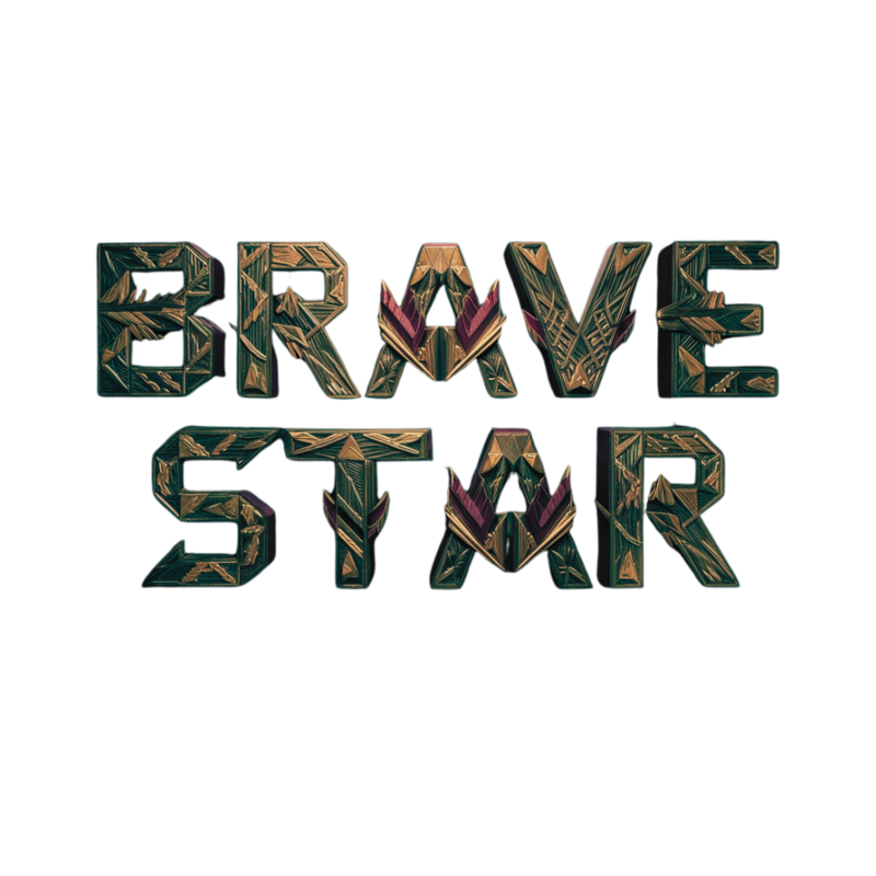Brave Star Showit Template Logo Symbolizing Strength and Bold Brand Identity