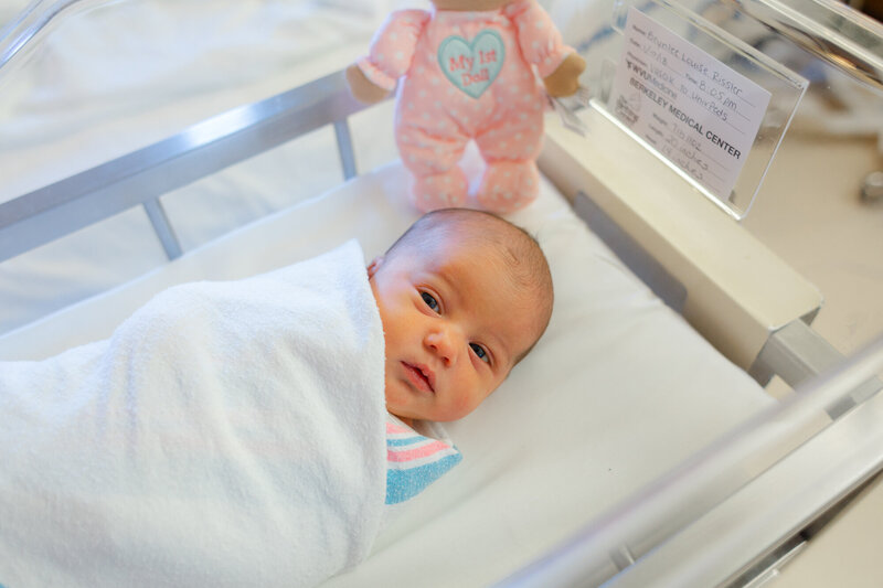 Newborn Baby in mother-baby room