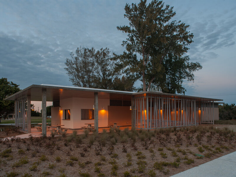 Sweet Sparkman Architecture Sarasota County Beach Pavilions Landscape 3