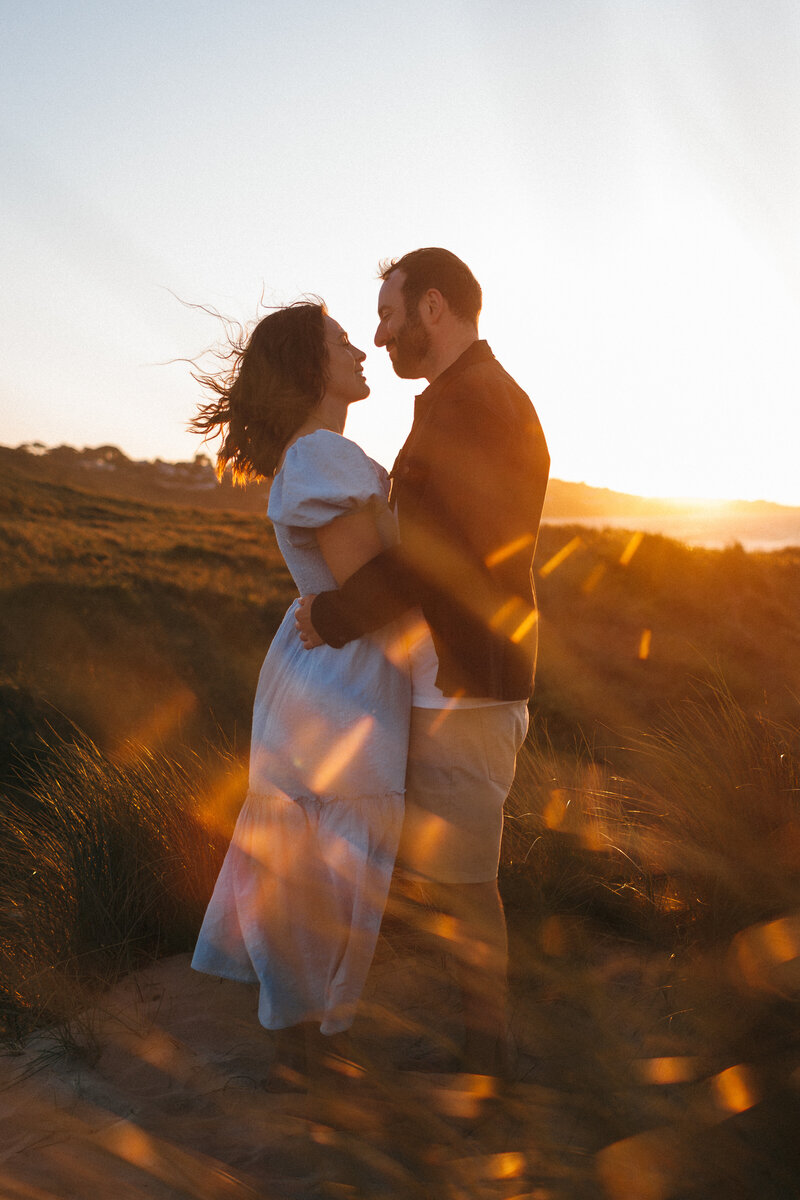 Engagement Shoot at Golden Hour in St Ives, Cornwall, UK
