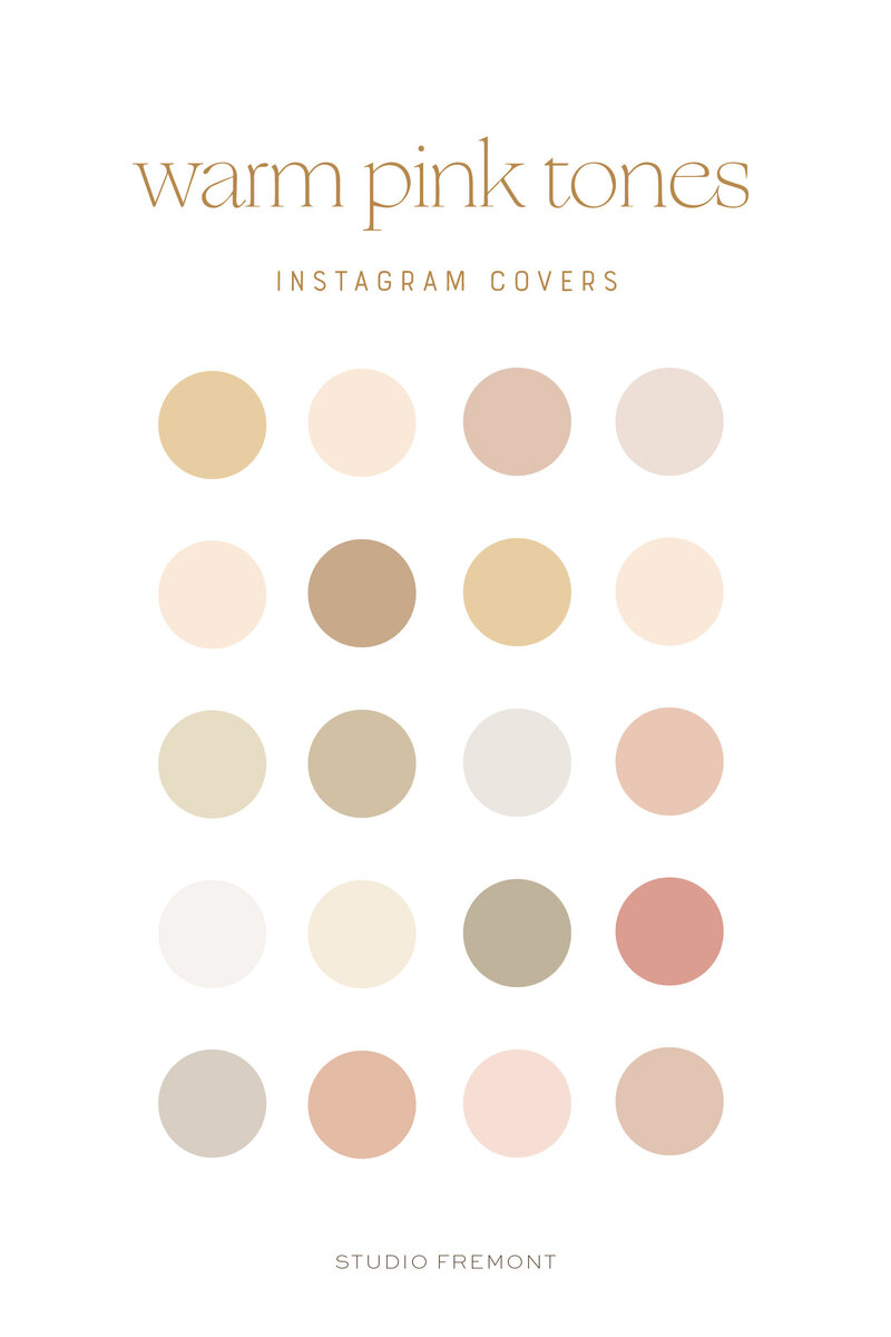 Warm Pink Solid Color Instagram Highlight Covers