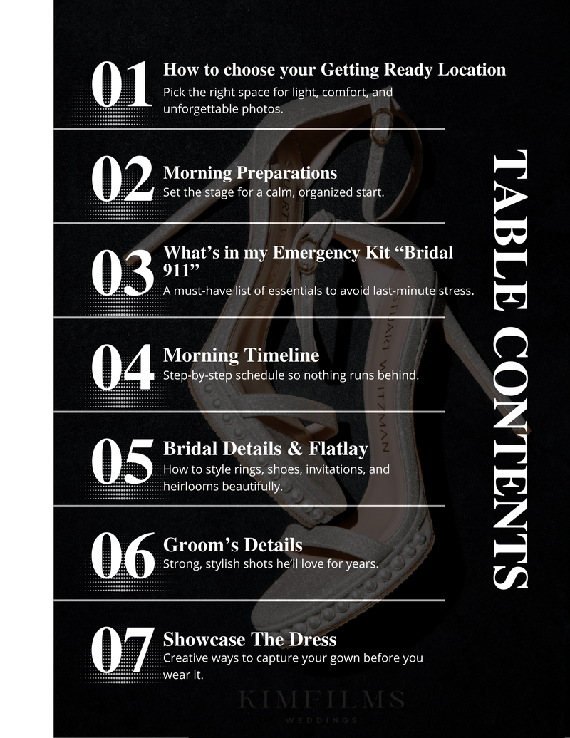 Black Minimalist Table of Contents