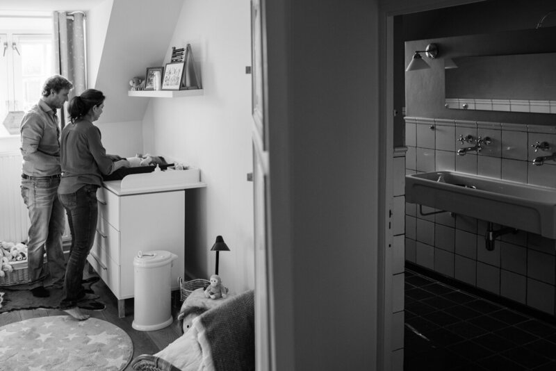 newbornfoto van babykamer