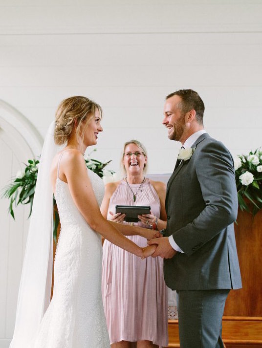 wedding ceremony with personalised vows