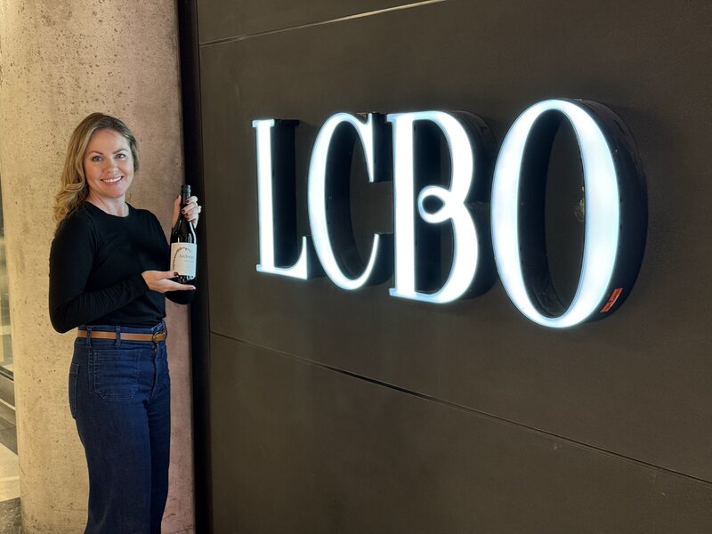Jessica with Archway Wine at LCBO Store in Toronto Canada
