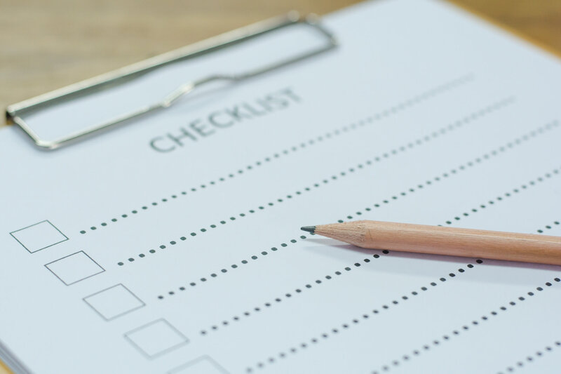Clipboard with paper for writing notes