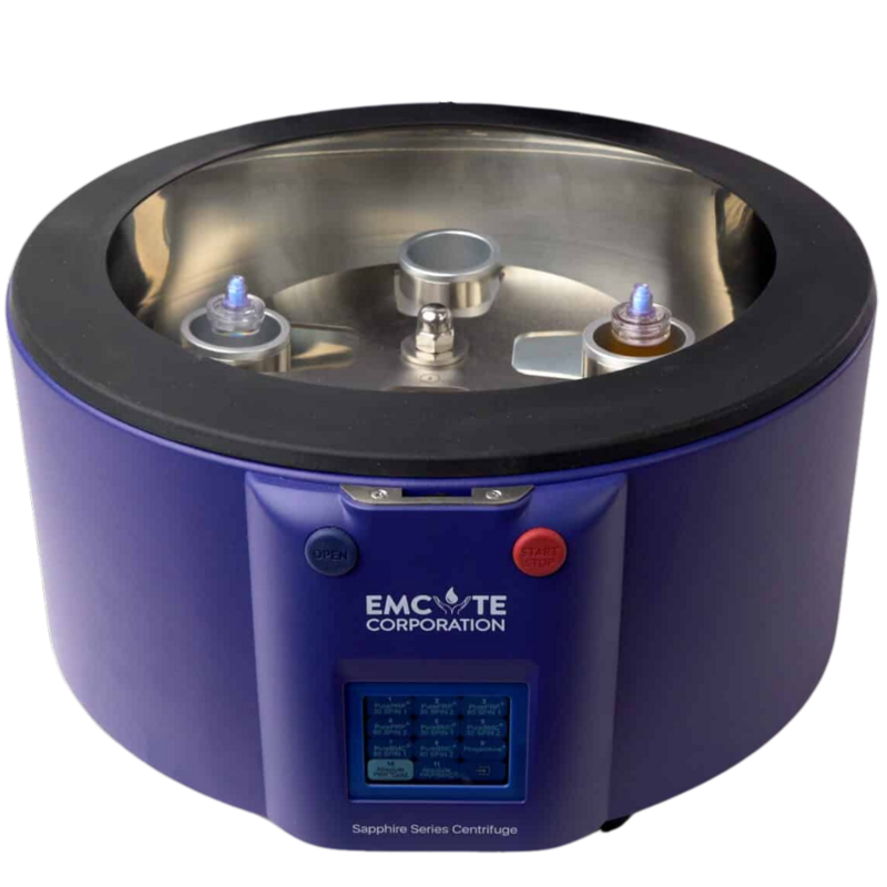 Emcyte PRP device (blue color).