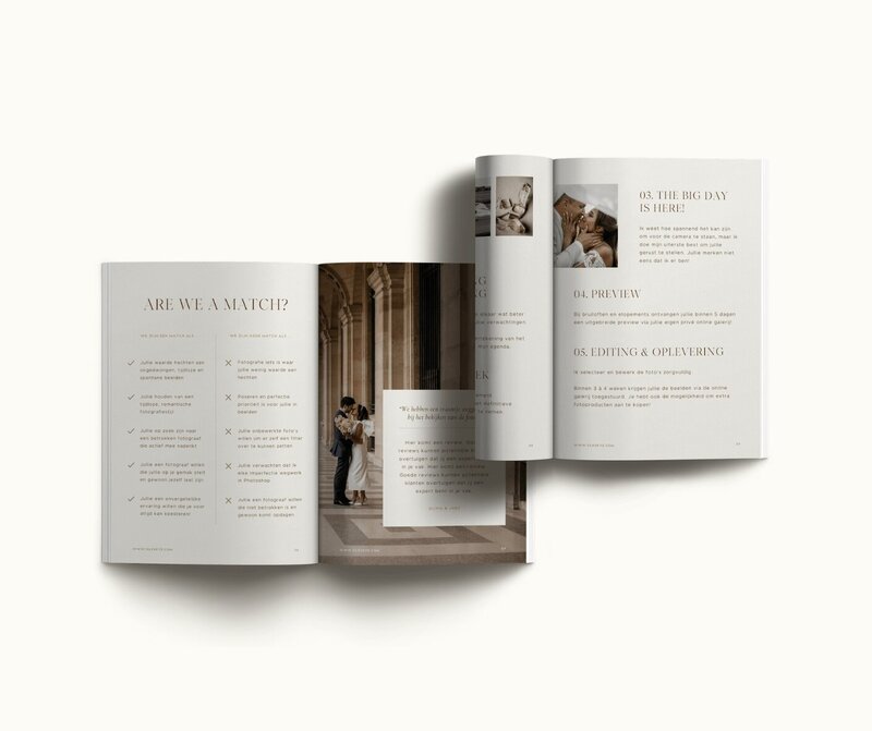 Canva brochure template voor interieurontwerpers