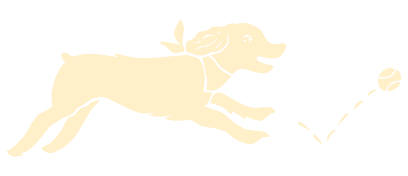 Fetch Marketing dog logo light yellow