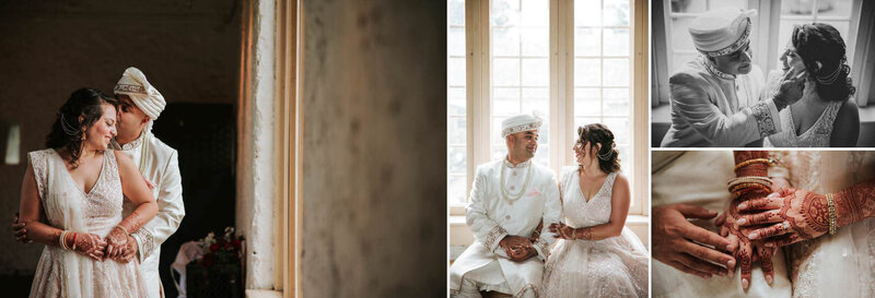 Couple for Ketubah Signing at  Bartram's Garden in Philadelphia