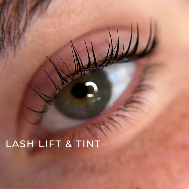 lash lift and tint