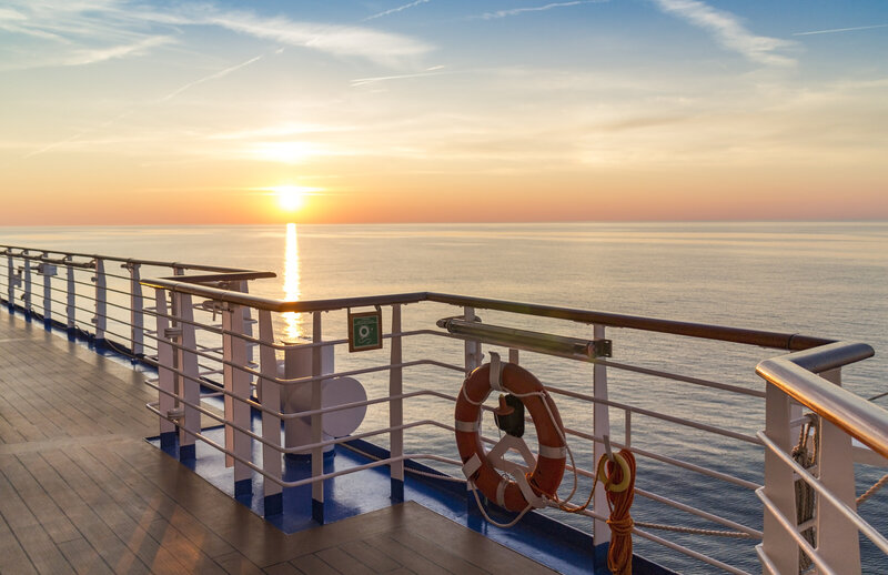 Cruise sunset view