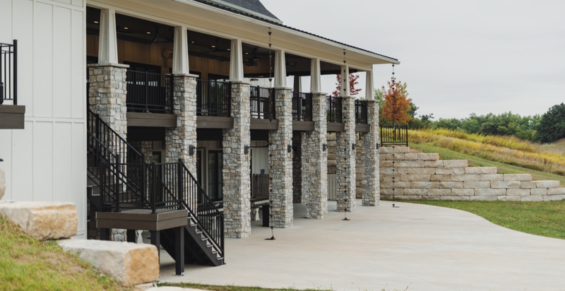 Luxurious Outdoor Space with beautiful rock pillars